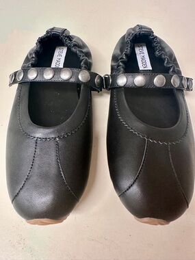 Steve Madden Kids Black Stud-Trim Mary Janes